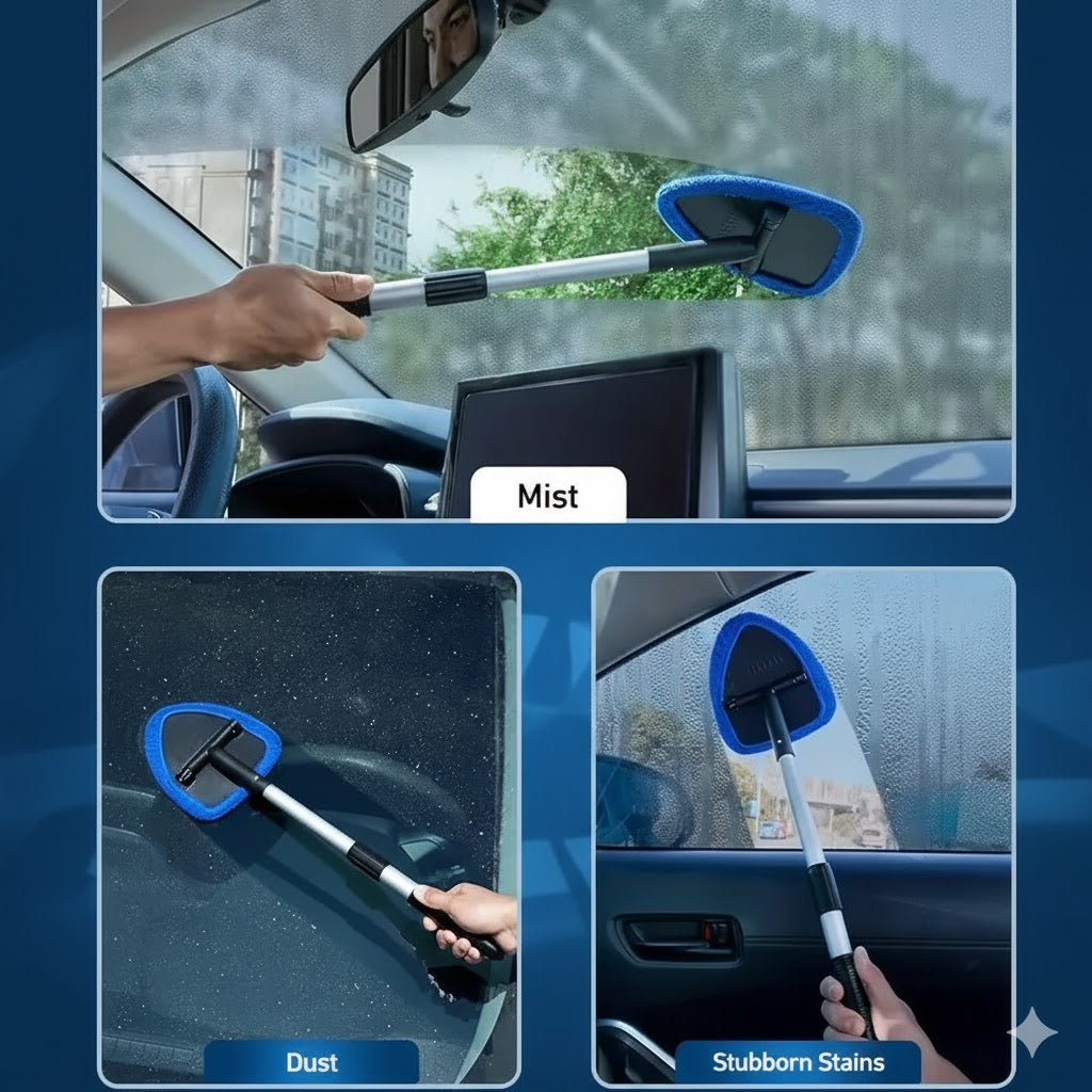 Telescopic Microfiber Car Window Cleaning Brush